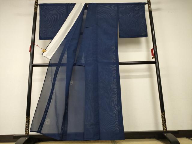 平和屋着物＊夏物 色無地 縦絽 仕覆紋紗 褐返色 正絹 逸品 AABC9381jd