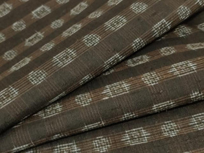 平和屋着物＊夏物 紗紬 絣柄 正絹 逸品 AABC9382jd