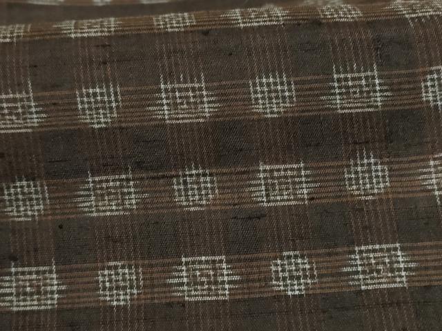 平和屋着物＊夏物 紗紬 絣柄 正絹 逸品 AABC9382jd