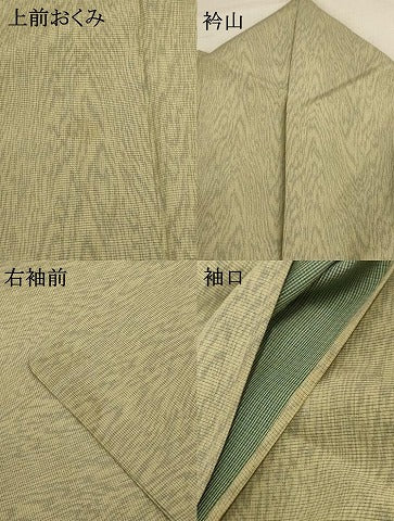 平和屋着物＊夏物 小紋 絽 杢目文 正絹 逸品 AABC9383jd