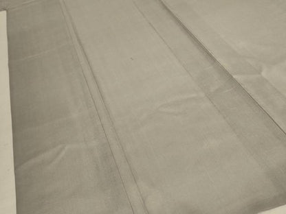 平和屋着物＊夏物 色無地 紗 銀鼠色 正絹 逸品 AABC9384jd