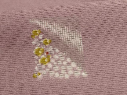平和屋着物＊夏物 小紋 絽 色紙花文 洗える着物 AABC9386jd