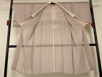 平和屋着物＊夏物　長襦袢　絽　胡桃染色　正絹　逸品　AABC9395jd