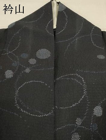 平和屋着物＊夏物 紗紬 丸文 正絹 逸品 AABC9397jd