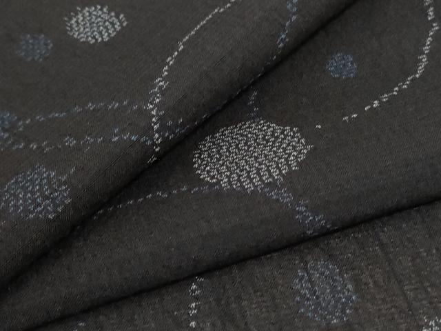 平和屋着物＊夏物 紗紬 丸文 正絹 逸品 AABC9397jd
