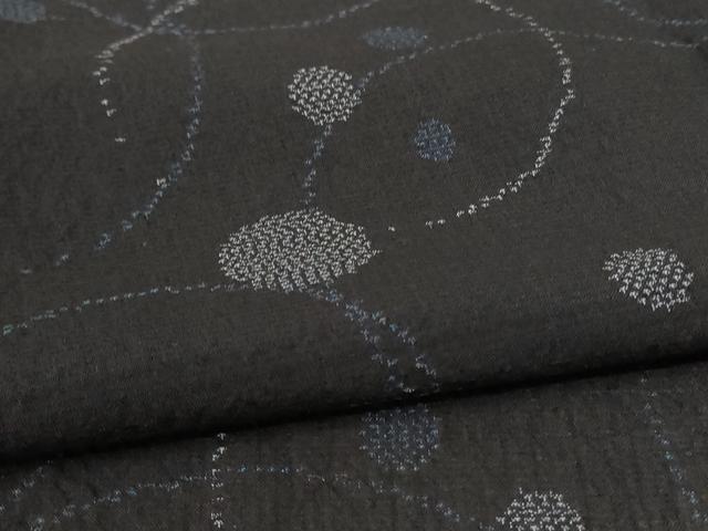 平和屋着物＊夏物 紗紬 丸文 正絹 逸品 AABC9397jd