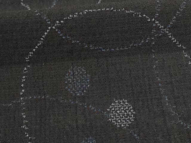 平和屋着物＊夏物 紗紬 丸文 正絹 逸品 AABC9397jd