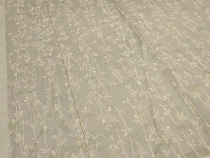 平和屋着物＊夏物 小紋 絽 枝花文 正絹 逸品 AABC9398jd