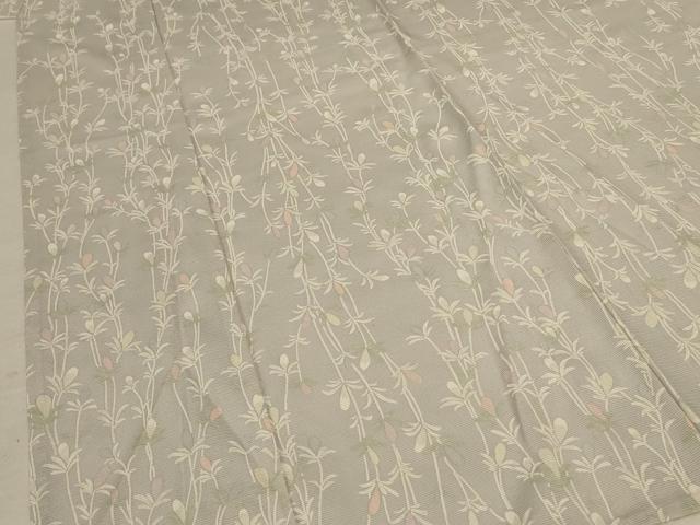 平和屋着物＊夏物 小紋 絽 枝花文 正絹 逸品 AABC9398jd