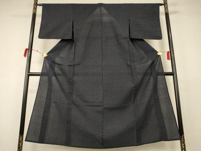 平和屋着物＊夏物 紗紬 網目文 正絹 逸品 AABC9399jd