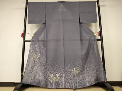 平和屋着物＊夏物 色留袖 絽 草花文 正絹 逸品 AABC9404jd