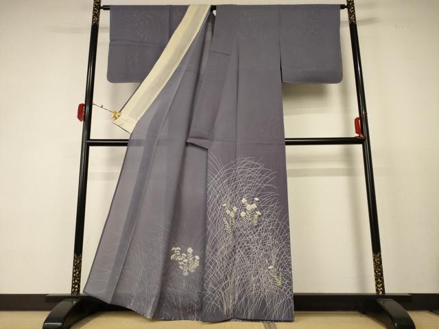 平和屋着物＊夏物 色留袖 絽 草花文 正絹 逸品 AABC9404jd