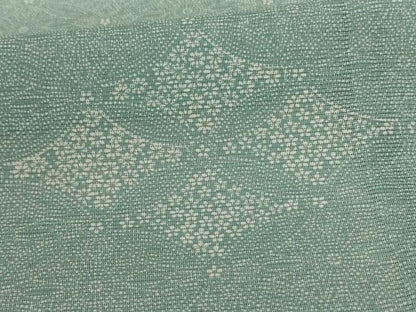 平和屋着物＊夏物　訪問着　江戸小紋　絽　七宝花文　正絹　逸品　AABC9406jd