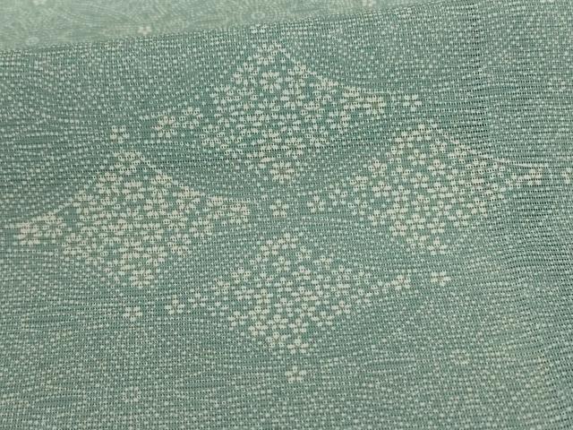 平和屋着物＊夏物　訪問着　江戸小紋　絽　七宝花文　正絹　逸品　AABC9406jd