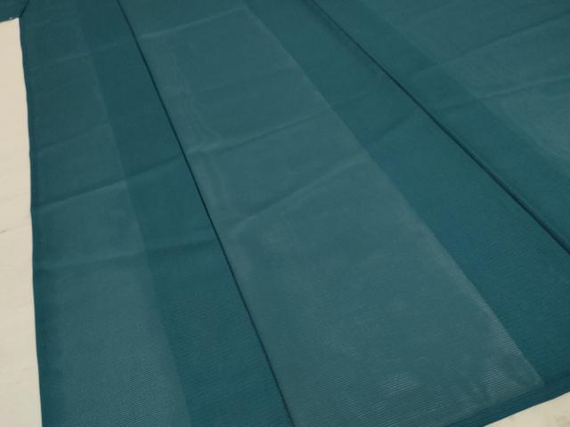 平和屋着物＊夏物 色無地 絽 高麗納戸色 正絹 逸品 AABC9408jd