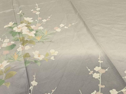 平和屋着物＊夏物 訪問着 絽 草花文 暈し染め 正絹 逸品 AABC9412jd