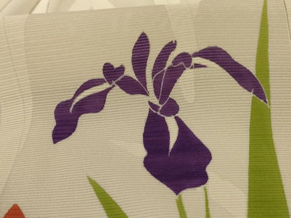 平和屋着物＊夏物 訪問着 絽 草花文 正絹 逸品 AABC9414jd