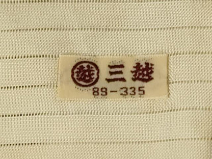 平和屋着物＊夏物 絹芭蕉 訪問着 刺繍 遠山草花文 金彩 三越扱い 正絹 逸品 AABC9418jd