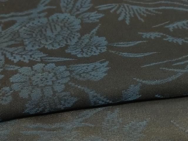 平和屋着物＊夏物 小紋 紗 草花文 正絹 逸品 AABC9419jd