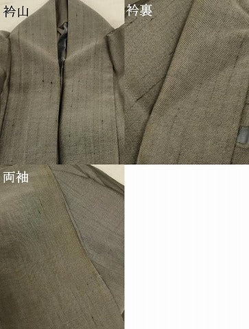 平和屋着物＊夏物 男性 紗紬 霞文 正絹 逸品 AABC9420jd