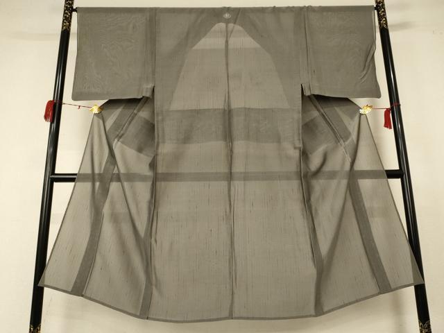 平和屋着物＊夏物 男性 紗紬 霞文 正絹 逸品 AABC9420jd
