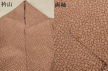 平和屋着物＊夏物　小紋　絽　花尽くし　洗える着物　AABC9425jd