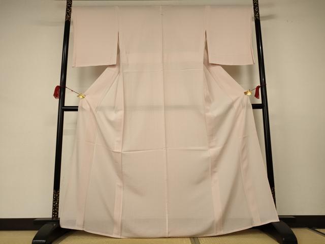 平和屋着物＊夏物 色無地 絽 肌色 正絹 逸品 未使用 AABC9430jd