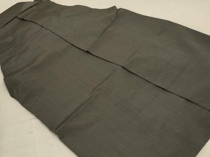 平和屋着物＊夏物 男性 馬乗り袴 絽 縞 正絹 逸品 AABC9435jd