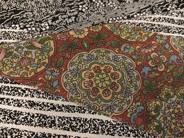 平和屋着物○京友禅作家 外池雅峰 訪問着 花唐草文 たたき