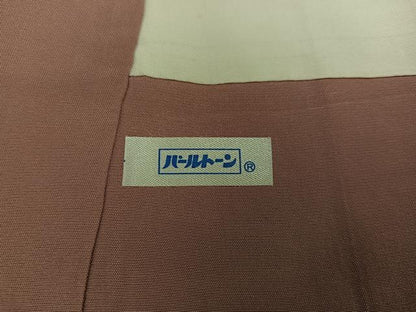 平和屋着物●上質な紬　色無地　江戸鼠色　正絹　逸品　AABC9667ph