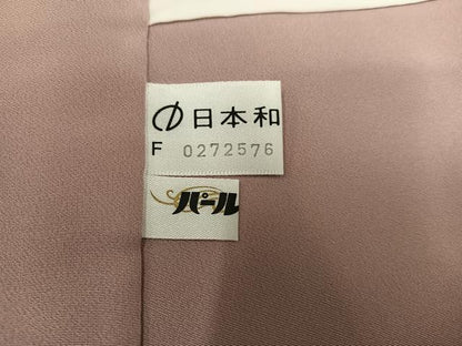 平和屋着物●本塩沢　110亀甲　草花文　正絹　逸品　AABC9673ph
