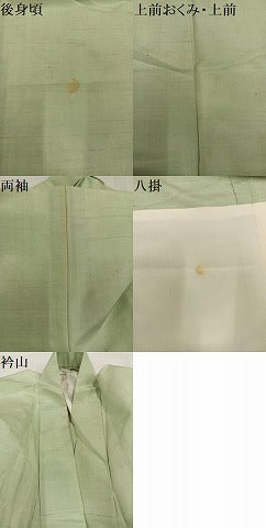 平和屋着物●紬 訪問着 霞文 胴抜き仕立て 正絹 逸品 AABC9685ph