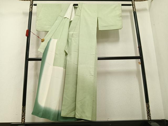 平和屋着物●紬 訪問着 霞文 胴抜き仕立て 正絹 逸品 AABC9685ph