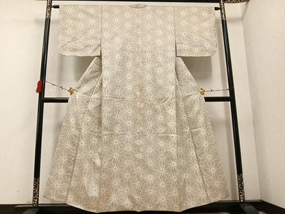 平和屋着物●本場大島紬 白大島 一元7マルキ 正絹 逸品 AABC9695ph