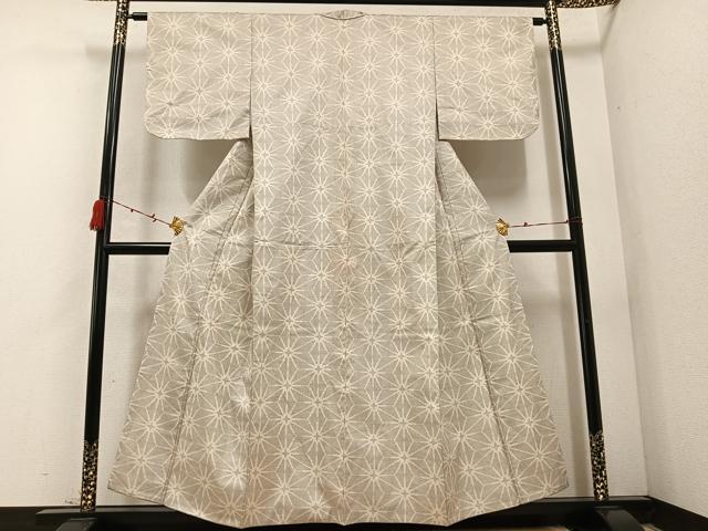 平和屋着物●本場大島紬 白大島 一元7マルキ 正絹 逸品 AABC9695ph