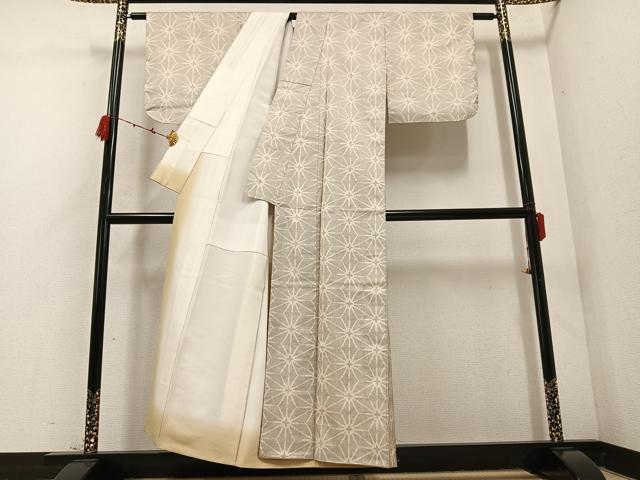 平和屋着物●本場大島紬 白大島 一元7マルキ 正絹 逸品 AABC9695ph