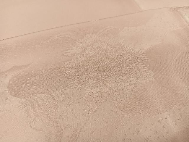 平和屋着物●無地絵羽訪問着　草花文　一斤染色　正絹　逸品　未使用　AABC9702ph