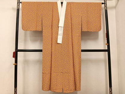 平和屋着物●長襦袢　無双仕立て　舞花文　正絹　逸品　AABC9717ph