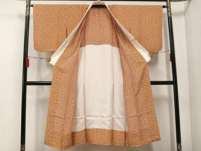 平和屋着物●長襦袢　無双仕立て　舞花文　正絹　逸品　AABC9717ph