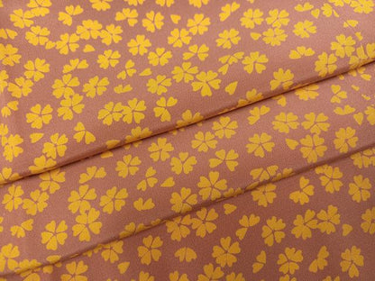 平和屋着物●長襦袢　無双仕立て　舞花文　正絹　逸品　AABC9717ph