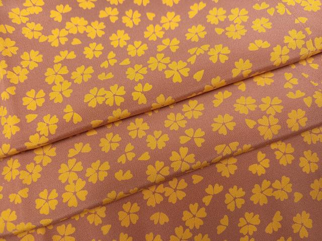 平和屋着物●長襦袢　無双仕立て　舞花文　正絹　逸品　AABC9717ph