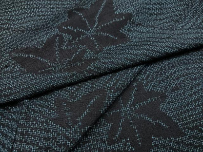 平和屋着物●結城紬　竜田川　正絹　逸品　AABC9718ph