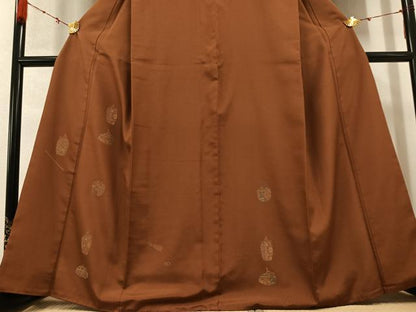 平和屋着物●お召　訪問着　仕覆文　正絹　逸品　AABC9774ph