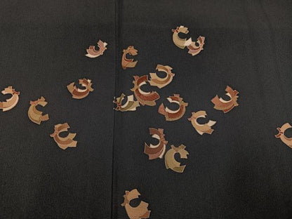 平和屋着物●訪問着　刺繍　束ね熨斗文　さが美扱い　正絹　逸品　AABC9785ph
