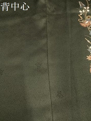 平和屋着物●訪問着　枝花文　金彩　正絹　逸品　AABC9813ph