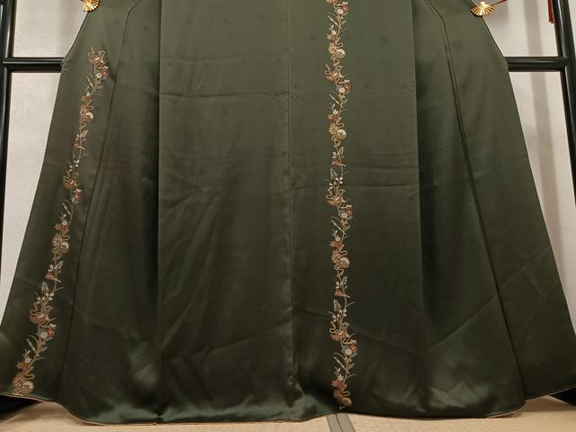 平和屋着物●訪問着　枝花文　金彩　正絹　逸品　AABC9813ph