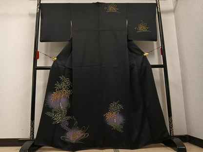 平和屋着物●訪問着 草木文 暈し染め 正絹 逸品 AABC9833ph