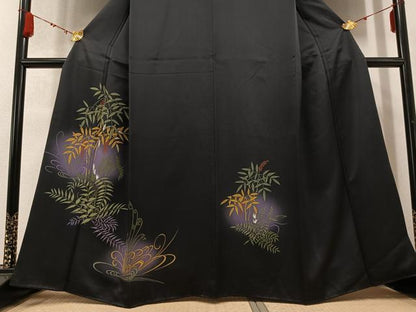 平和屋着物●訪問着 草木文 暈し染め 正絹 逸品 AABC9833ph