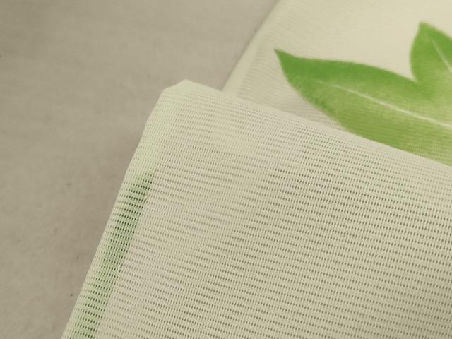 平和屋着物＊夏物 小紋 絽 楓 洗える着物 AABC9847jd