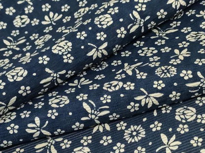 平和屋着物＊夏物 小紋 絽 花蝶文 正絹 逸品 AABC9850jd